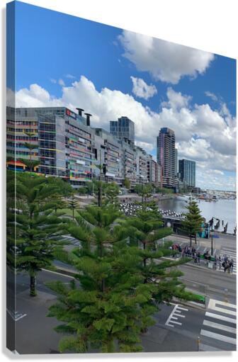 Victoria Harbour in Melbourne 2 Canvas Print