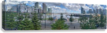 Victoria Harbour in Melbourne 3 Canvas Print
