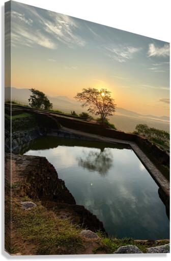 Sunrise on Top of Sigiriya Sri Lanka 4 Canvas Print