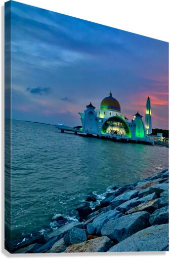 Masjid Selat Mosque in Melaka 3 Canvas Print