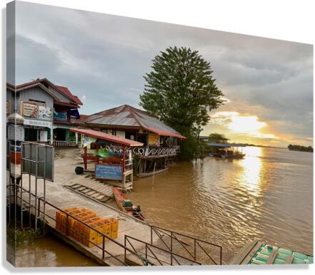 Don Det Sunset Laos 2 Canvas Print