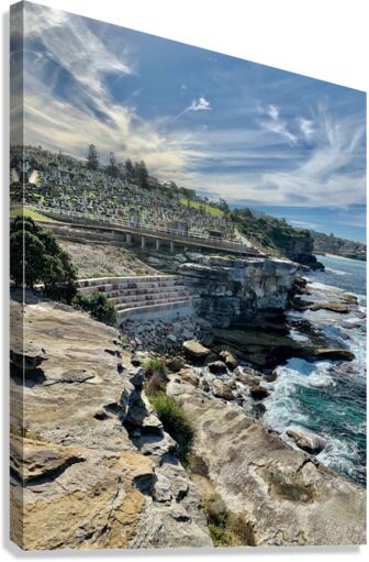 Waverley Cemetery by the Ocean Australia Canvas Print