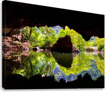 Cave Reflections Canvas Print