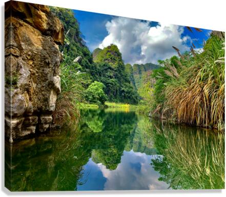 Ninh Binh Reflections Vietnam 5 Canvas Print