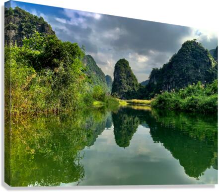 Ninh Binh Reflections Vietnam 3 Canvas Print