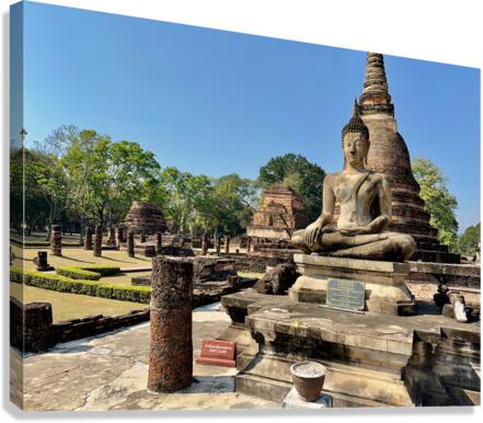 Wat Mahathat Temple Old Sukhothai Thailand 4  Canvas Print