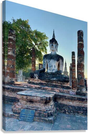 Wat Mahathat Temple Old Sukhothai Thailand 3 Canvas Print