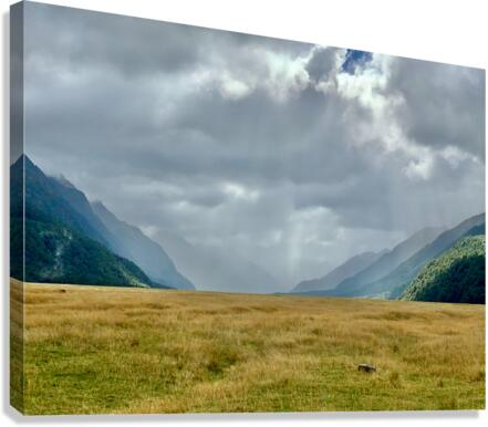 Ray of Lights in the Valley Canvas Print