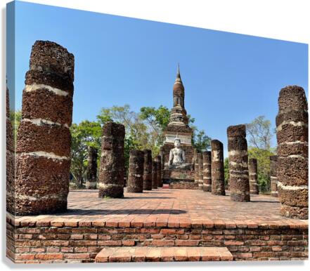 Wat Sa Si Temple 2 Canvas Print
