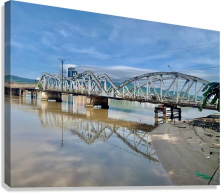 Kampot Bridge Canvas Print