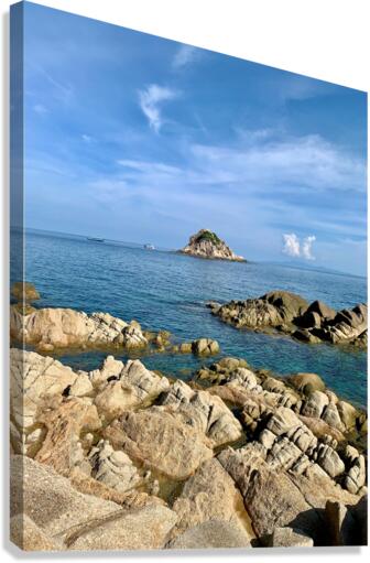 Sharks Island Koh Tao Thailand Canvas Print