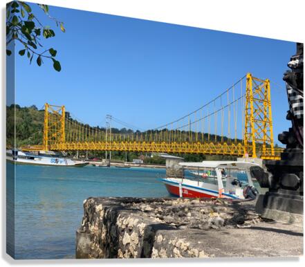The Yellow Bridge Nusa Lembongan Indonesia Canvas Print