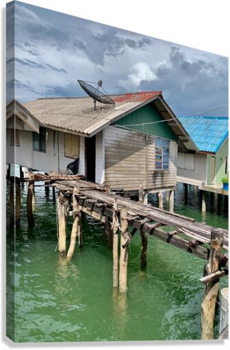 House in Koh Panyee Floating Village Thailand 2 Canvas Print
