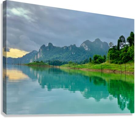 Reflections on the Lake in Khao Sok Thailand 2 Canvas Print