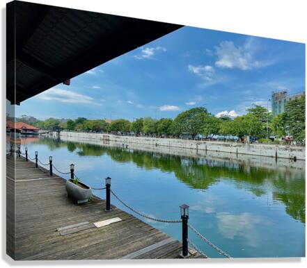 Pettah Floating Market Reflections Colombo Sri Lanka Canvas Print