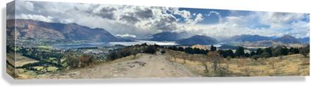 View From Mount Iron New Zealand After a Storm 5. Canvas Print