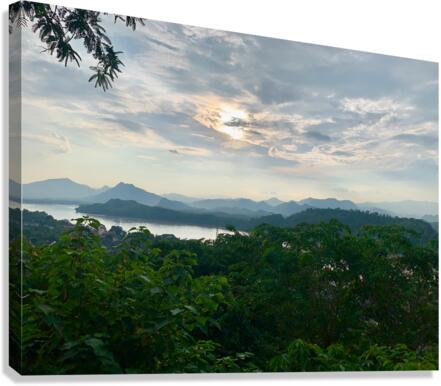Sunset in Luang Prabang Laos Canvas Print