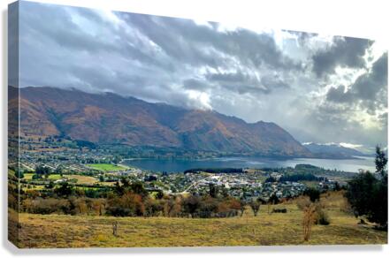 View From Mount Iron New Zealand After a Storm 3. Canvas Print