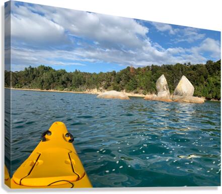 Split Apple Rock New Zealand 2 Canvas Print