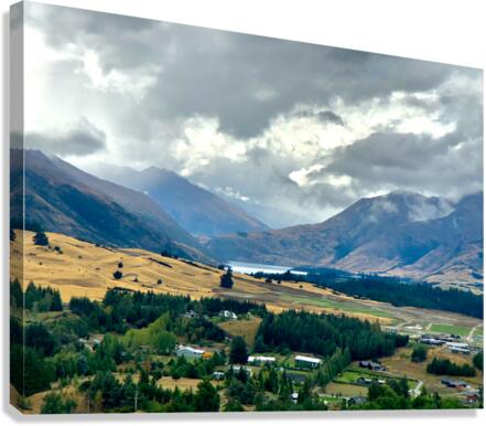 View From Mount Iron New Zealand After a Storm 2. Canvas Print