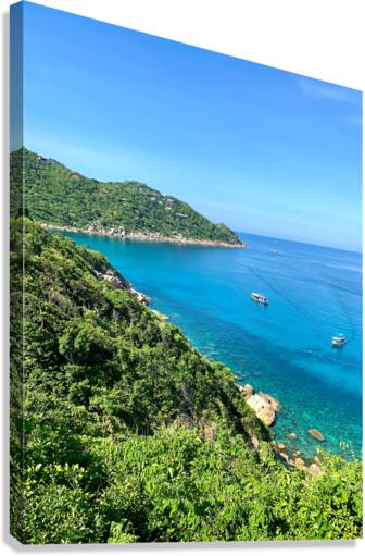 Blue Water in the Bay Canvas Print
