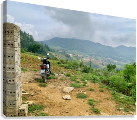Park Your Bike and Enjoy the View Canvas Print