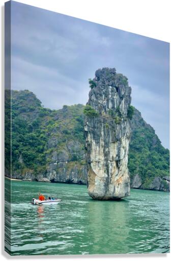 Strait Rock on the Water Canvas Print