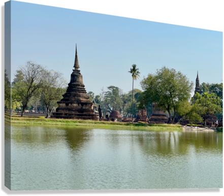 Wat Mahathat Temple Old Sukhothai Thailand 5 Canvas Print