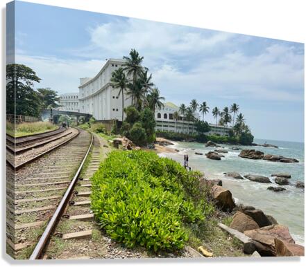 Railroad by the Ocean  Impression sur toile