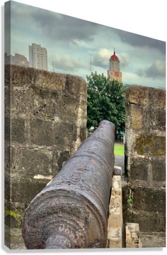 A Cannon in Manila Canvas Print