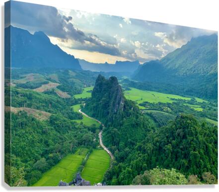 Nam Xay Viewpoint Vang Vieng Laos 1 Canvas Print