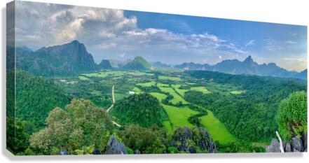 Nam Xay Viewpoint Vang Vieng Laos 3 Canvas Print