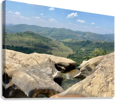 Top View of Diyaluma Falls 2 Canvas Print