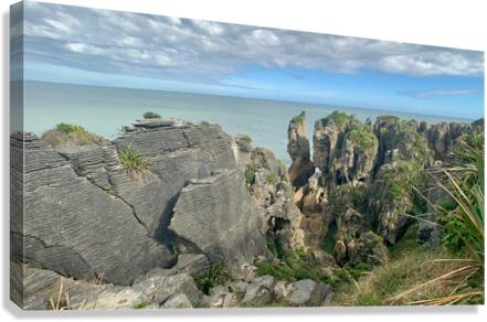 Punakaiki Pancake Rocks New Zealand 1 Canvas Print