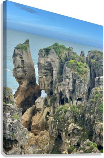 Punakaiki Pancake Rocks New Zealand 2 Canvas Print