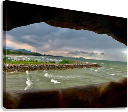 View from Wat Tham Khao Tao Hua Hin Thailand 3 Canvas Print