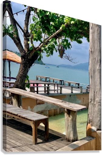Patio with a View Canvas Print