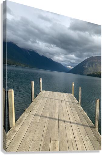 The Dock on Lake Rotoiti New Zealand Canvas Print