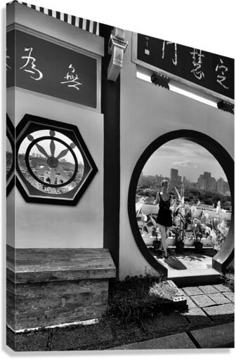 BW Kek Lok Si Temple Penang Malaysia Canvas Print