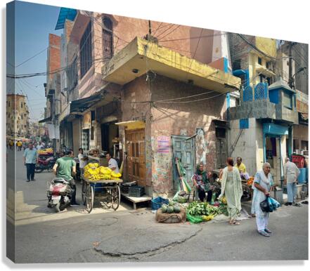 Amritsar Street Corner Canvas Print