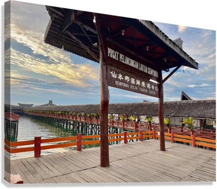 Semporna Walkway Canvas Print