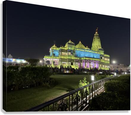 Prem Mandir Vrindavan 6 Canvas Print