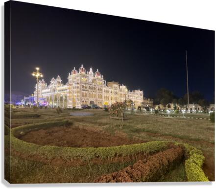 Mysore Palace at Night 1 Canvas Print