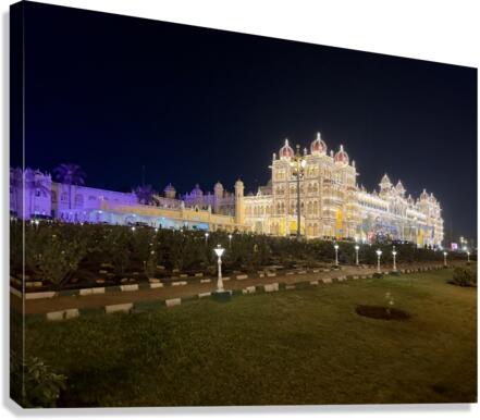 Mysore Palace at Night 2 Canvas Print