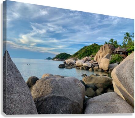 Through the Rocks Canvas Print