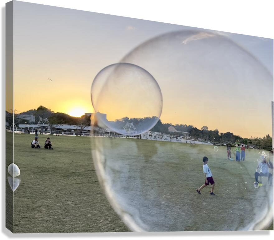 Bubble Sunset Brunei Canvas Print