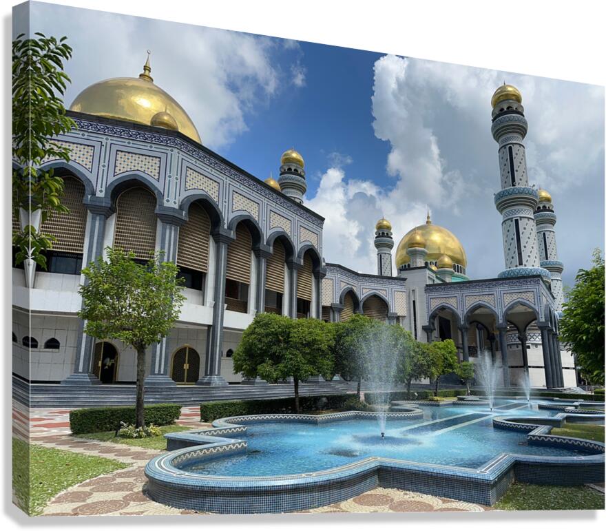 Jame Asr Hassanil Bolkiah Mosque Brunei 7 Canvas Print