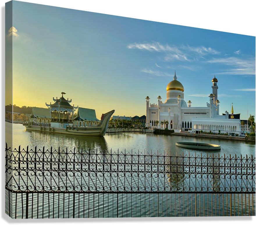 Omar Ali Saifuddien Mosque Collection Brunei 5 Canvas Print
