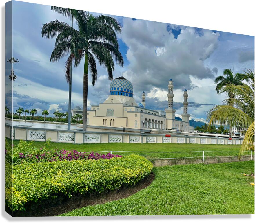 Masjid Bandaraya Mosque Kota Kinabalu 1 Canvas Print