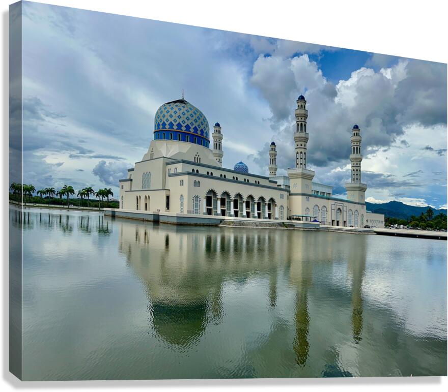Masjid Bandaraya Mosque Kota Kinabalu 2 Canvas Print